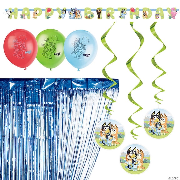 Bluey Party Theme Multicolor Decorating Kit 13 Pieces