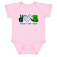 thumbnail image 1 of Bluey Peace Love Irish Baby Bodysuit Bluey Happy St. Patrick'S Day Baby Bodysuit Family Blue Dog Baby Bodysuit Lucky Baby Bodysuit Bluey Shamrock Irish Day Gift Baby shower gift, Baby Clothes, 1 of 5