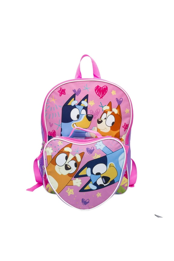 Bluey Pink Friends Backpack And Detachable Lunch Kit, 88900