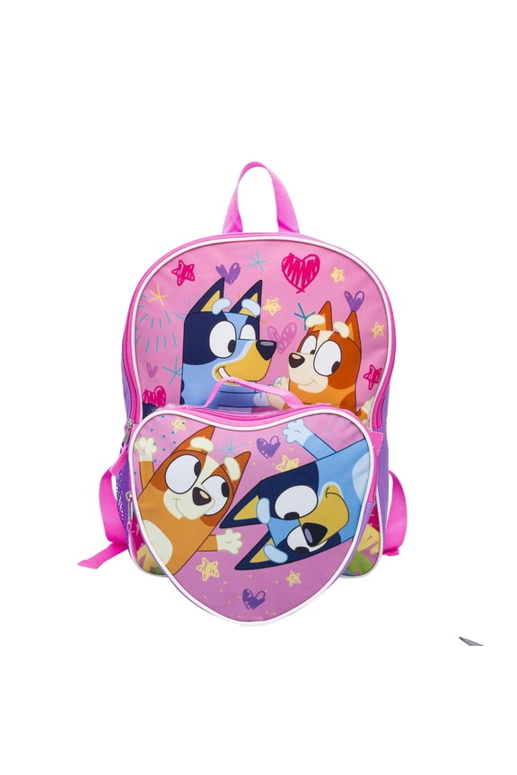 Bluey Pink Friends Backpack And Detachable Lunch Kit, 88900