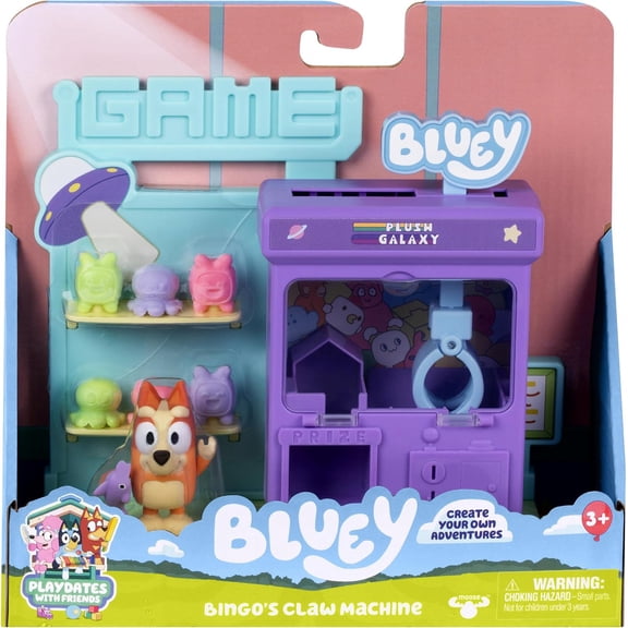 Bluey Playdates with Friends Bingo's Claw Machine Playset