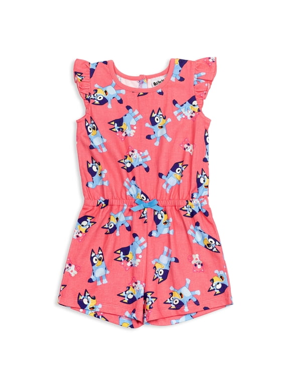 Polly Puppy Toddler Girls French Terry Sleeveless Romper, (Girl's)