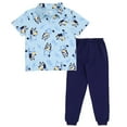 thumbnail image 1 of Bluey Polo Shirt and Fleece Jogger Pants Outfit Set Toddler to Big Kid, 1 of 5
