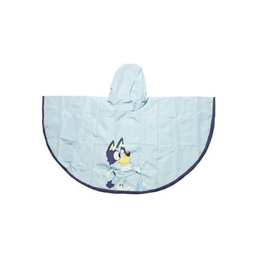 Bluey Kids Rain Poncho, Blue