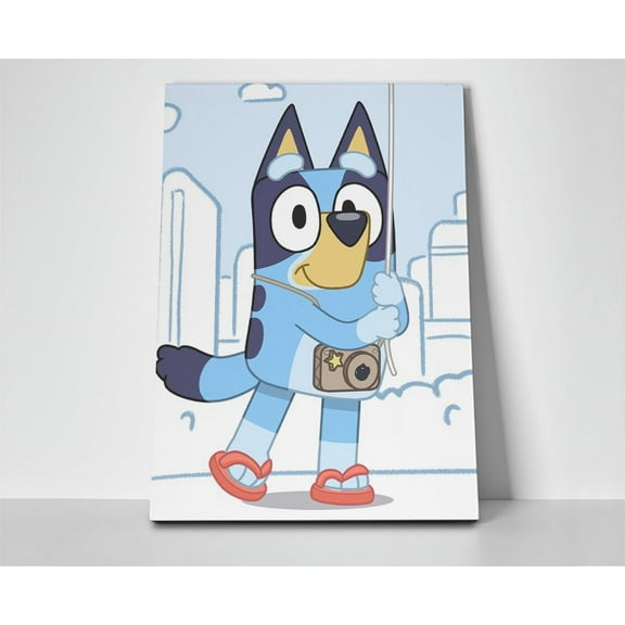 Bluey Poster or Wrapped Canvas