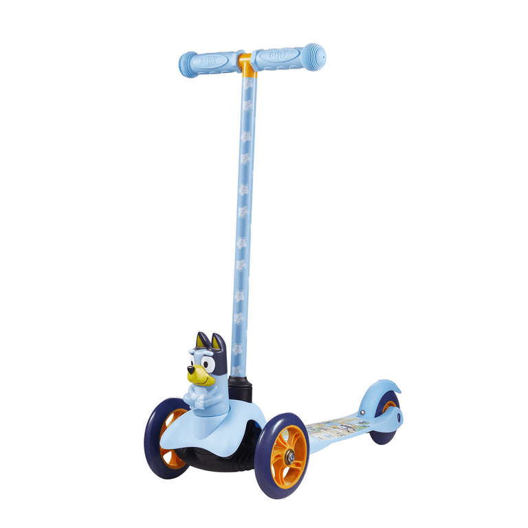 udmelding mareridt Mig selv Bluey Ride-N-Glide Buddies 3D Toddler Scooter, 3 Wheel Scooter for Kids  Ages 3+ - Walmart.com