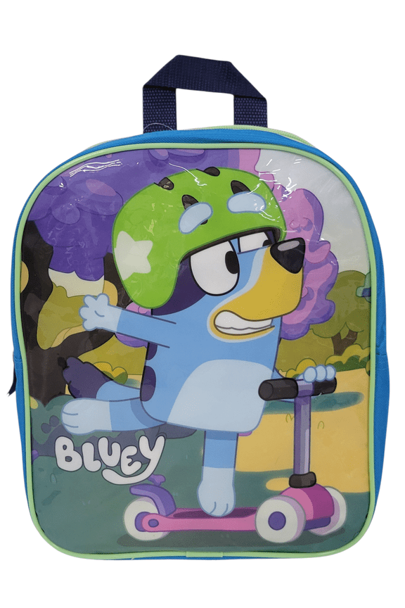 Bluey Riding a Scooter 12 Inch Backpack