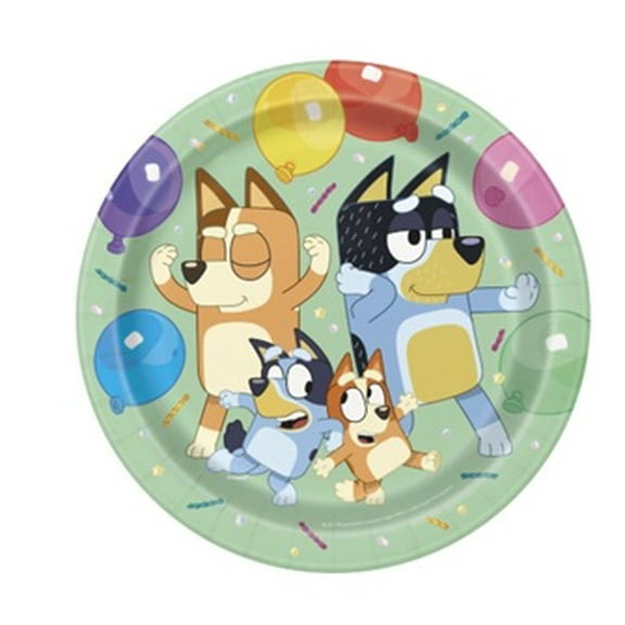 Bluey Round 9" Dinner Plates  8 count