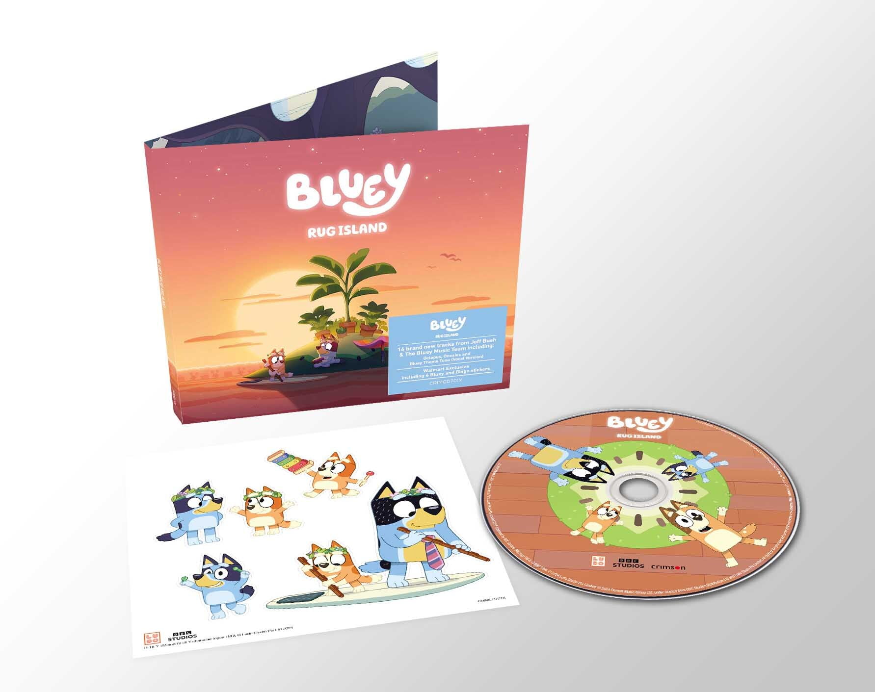 Bluey - Rug Island (Walmart Exclusive) - Limited Edition CD Digipak with Sticker Sheet - Kids & Family - CD [Exclusive]