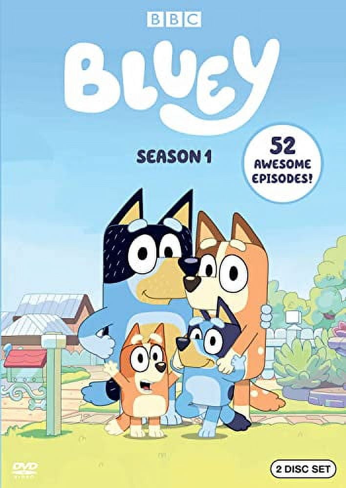 Bluey Season 1 DVD Set with 52 Episodes