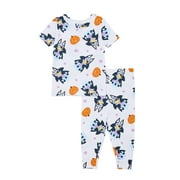 BLUEY Toddler Halloween Graphic Short Sleeve Shirt & Pant Pajama Set, Sizes 12M-5T