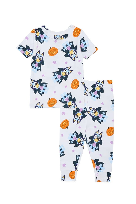 Toddler Halloween Graphic Short Sleeve Shirt & Pant Pajama Set, Sizes 12M-5T