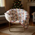 thumbnail image 1 of Bluey Santa Bow, Kids Christmas Silk Touch Throw Blanket and Matching Santa Hat, White, 40" x 50", 1 of 10