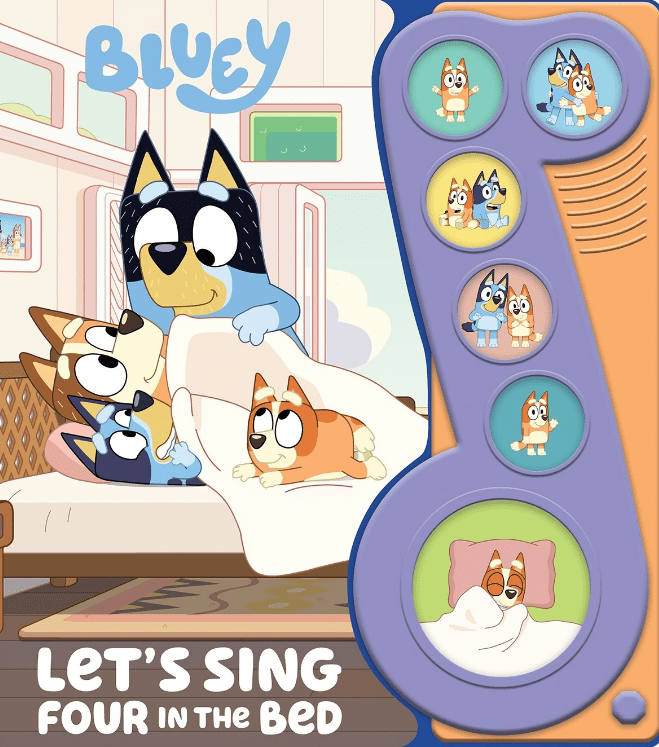 Bluey: Let's Sing Four in the Bed Sound Book (Board Book