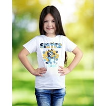 Bluey Sister Unisex T-shirt, Bluey Flower Toddler Kids Shirt