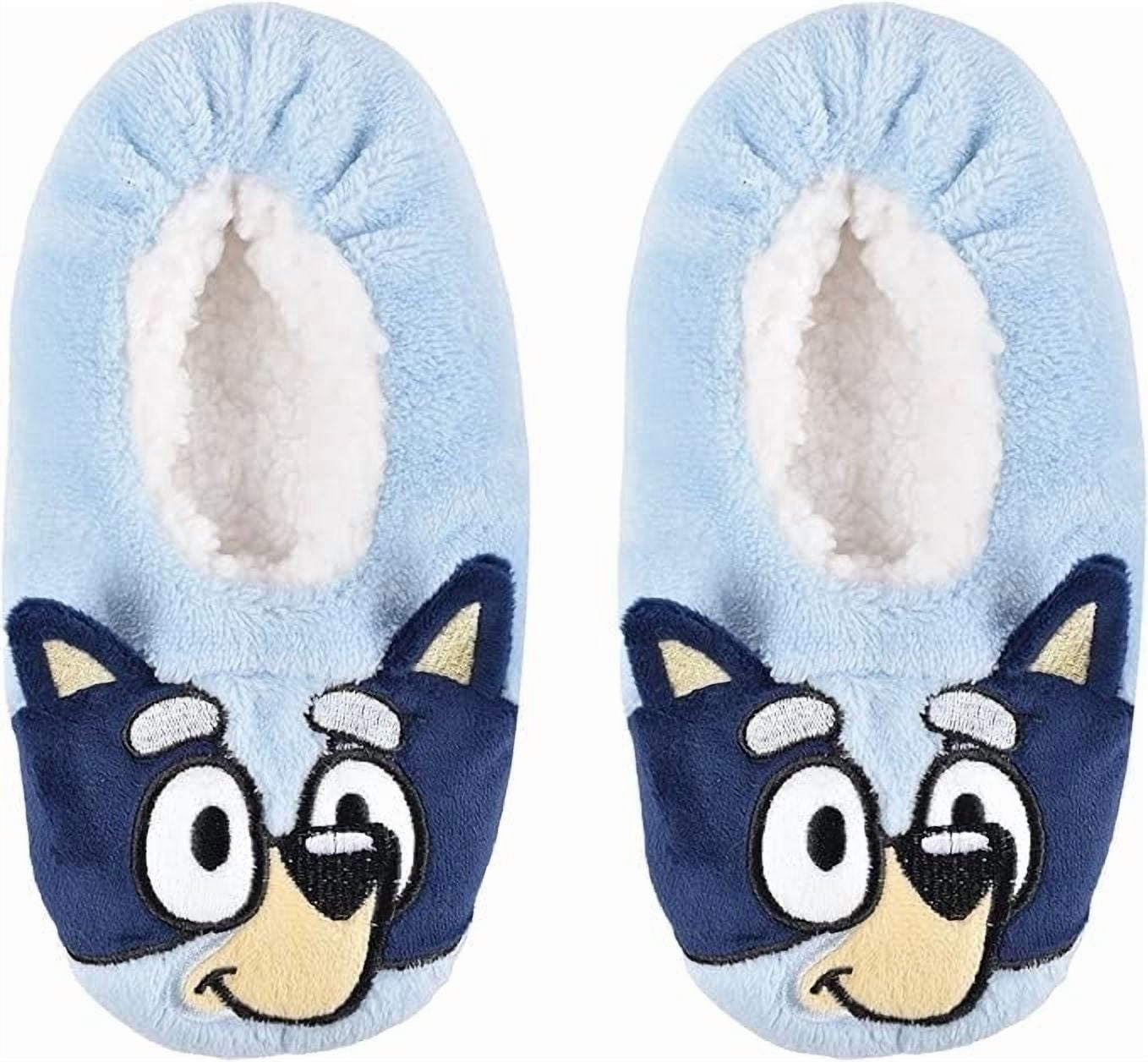 Bluey Snuggle Kids Plush Footlet Slipper Socks - Unisex Size 7-10