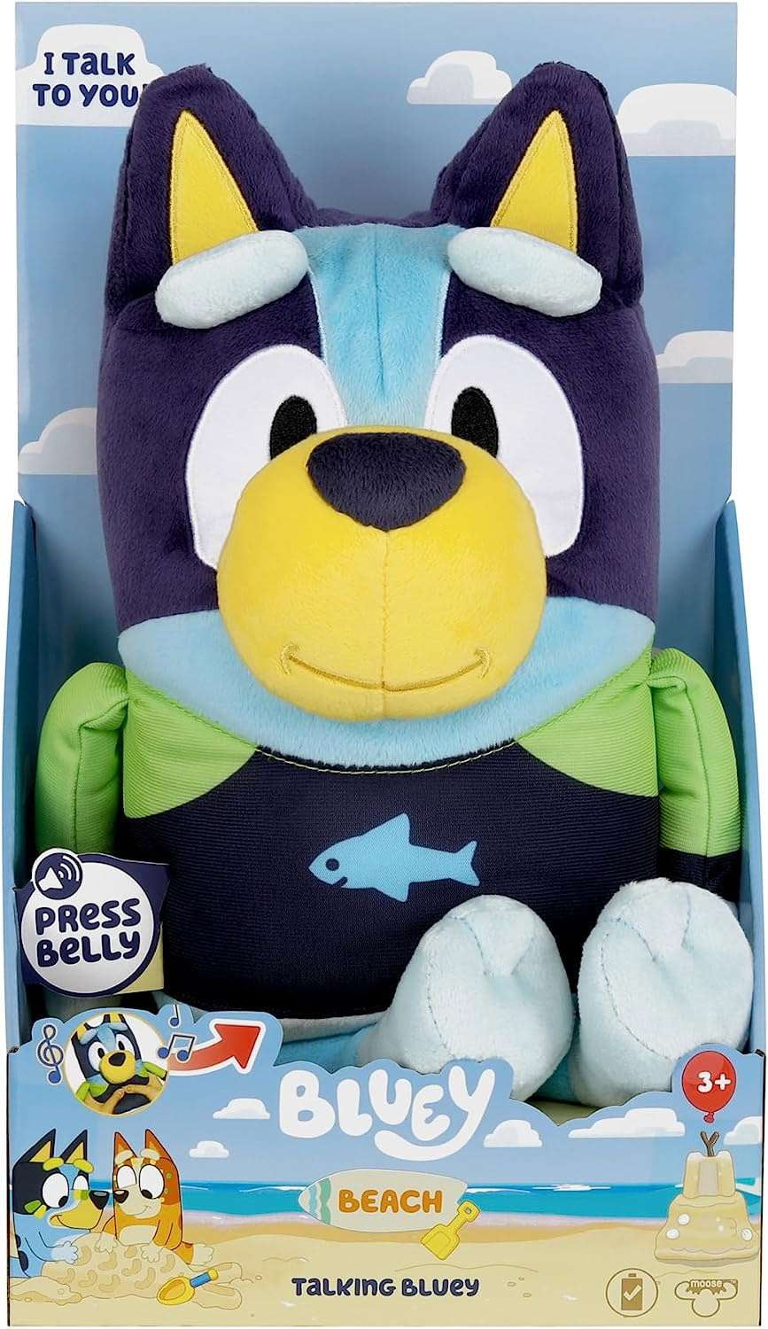 Bluey Soft Stuffed Animals and Plush Toys, Cotton Multicolor, 5.51 x 5.12 x 12.00 Inches