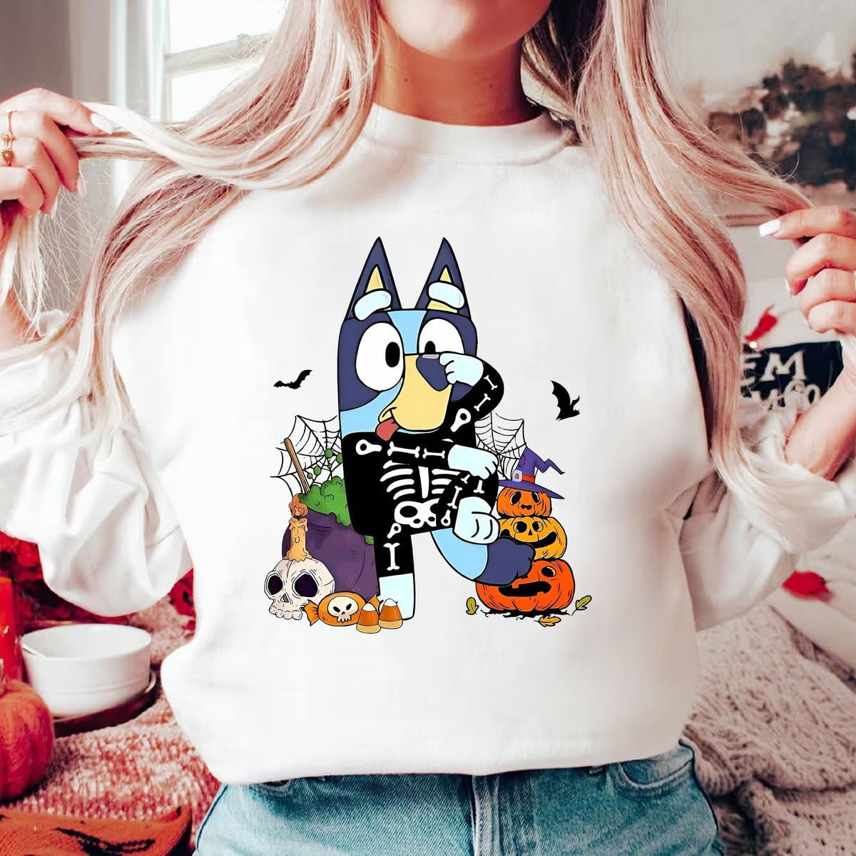 Bluey Spooky Cute Dog Halloween Shirt, Cute Dog Halloween Shirt