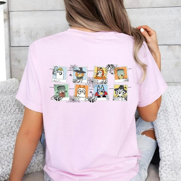 Bluey T-Shirt, Bluey And Friends Tee, Bluey & Bingo T-Shirt, Bluey Cartoon Youth Shirt, Bluey And Family Shirt Unisex S-5XL Hot Trending Shirt, Vintage Birthday Gift