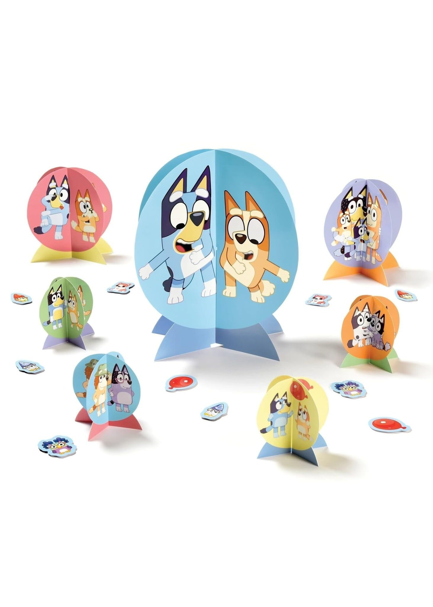 Bluey Table Centerpiece Kit - 27 Piece Set - Perfect Party Essential For Themed Parties & Events