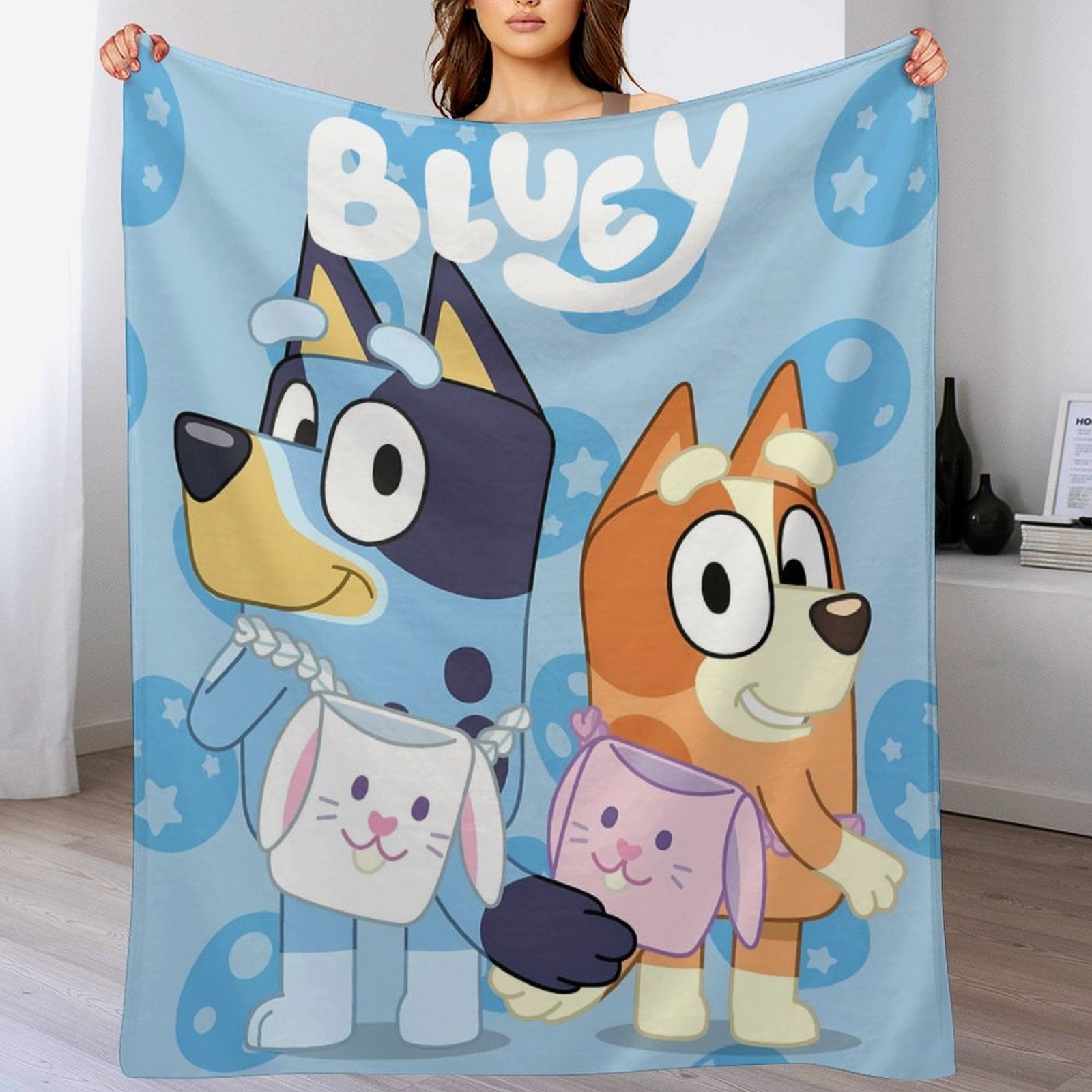 Bluey Throw Fleece Blanket for Boys & Girls - Lightweight Plush Fuzzy ...