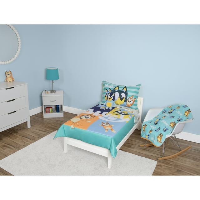 Bluey Toddler 5 Piece Bedding Set with Blanket