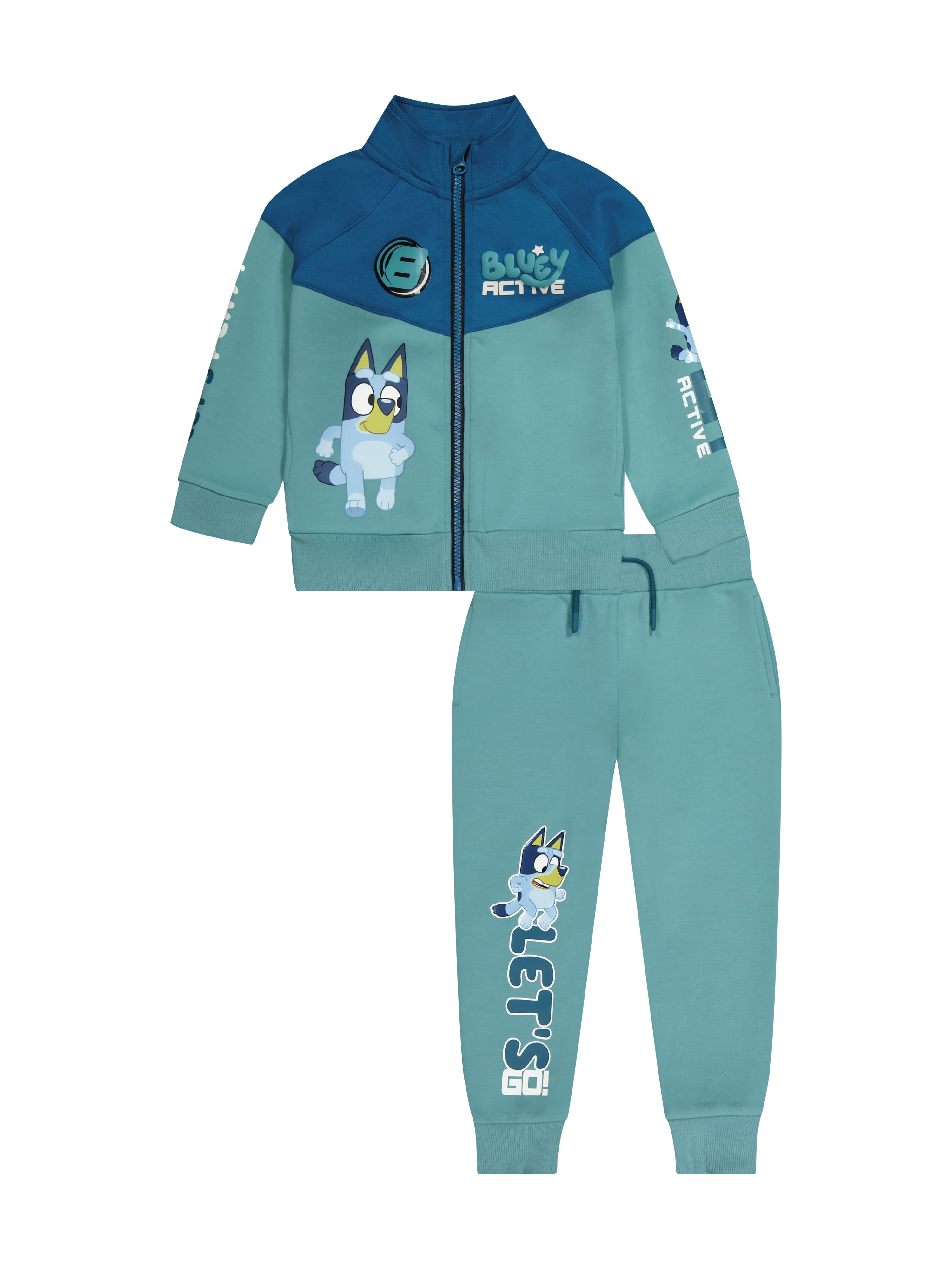 Bluey Toddler Boy 2pc Active Jacket and Pant Set, Sizes 12 Months - 5T