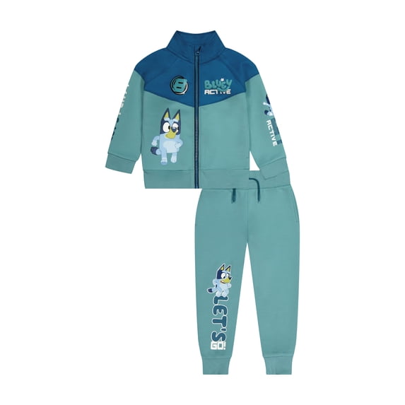 Bluey Toddler Boy 2pc Active Jacket and Pant Set, Sizes 12 Months - 5T