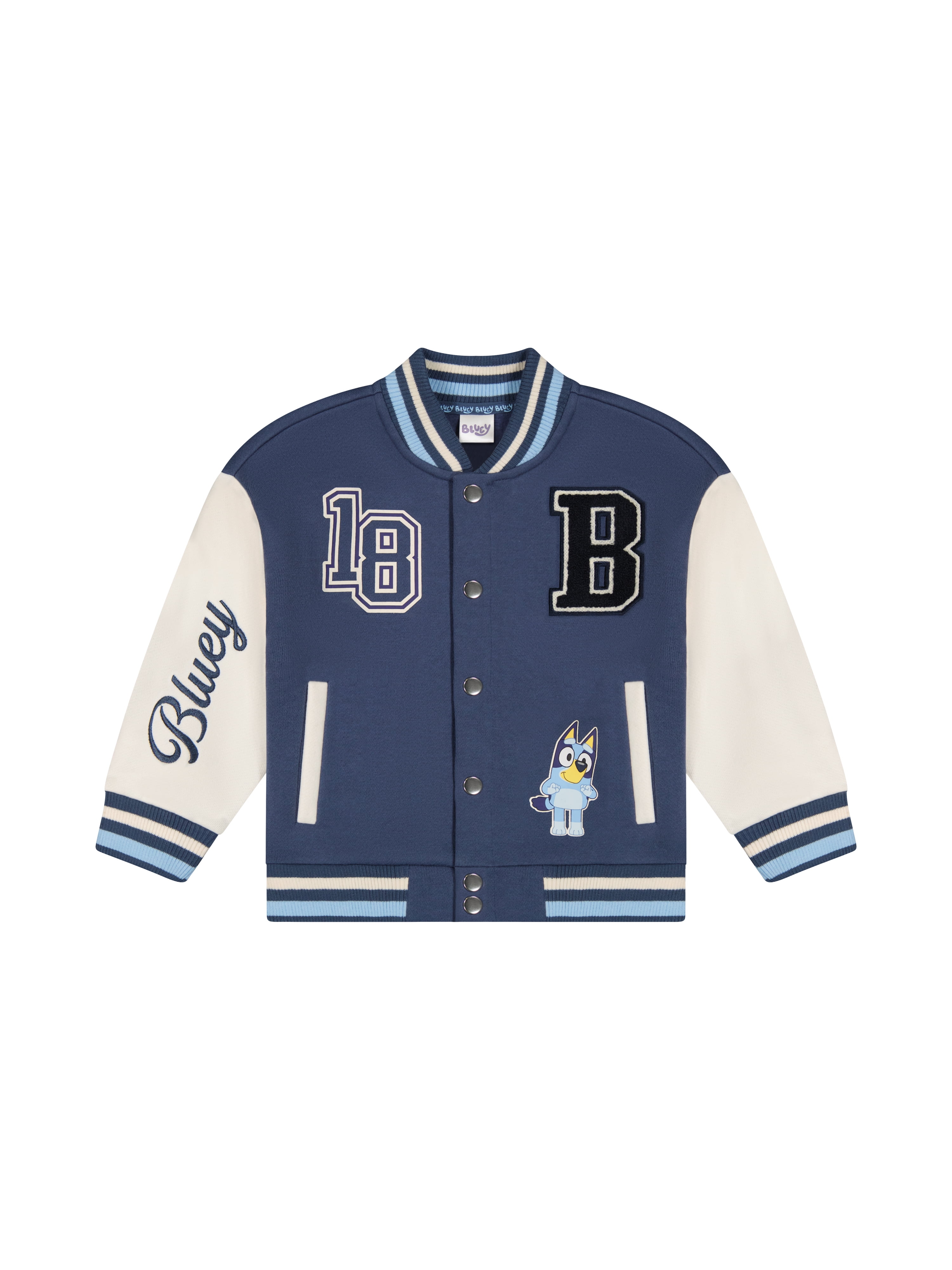 Bluey Toddler Boy Bomber Jacket, Sizes 12M-5T