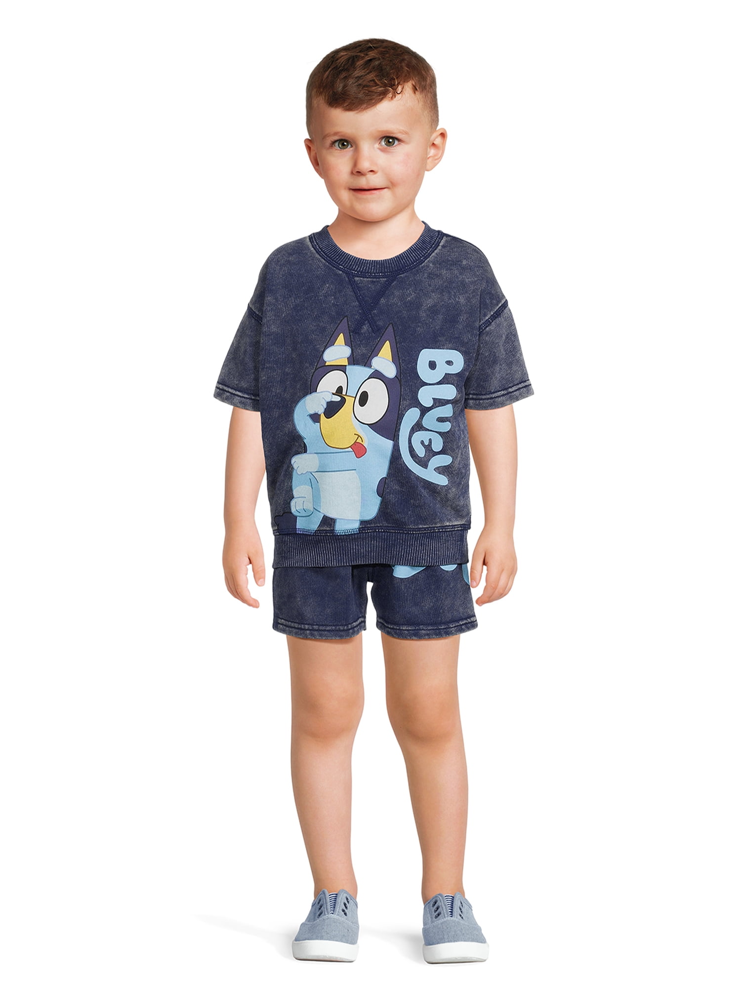 Funtasia Too Boys French Blue Dressy Shorts Set main image 0