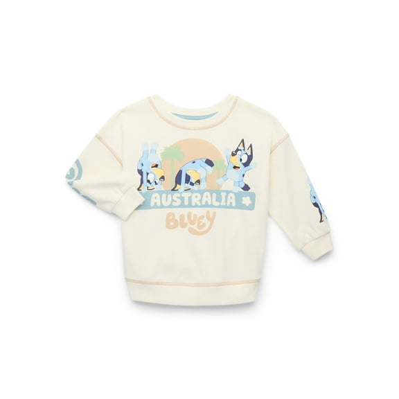 Bluey Toddler Boy Graphic Crewneck Sweatshirt, Sizes 12M-5T