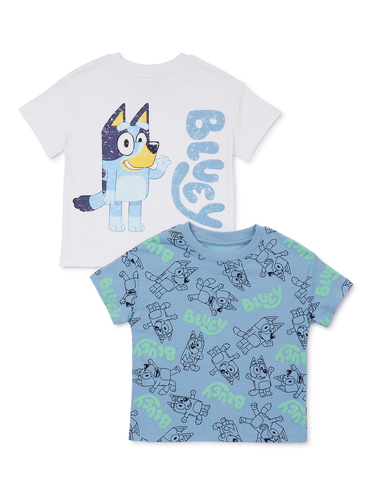 Bluey Toddler Boy Graphic Tees, 2Pack, Sizes 2T5T