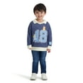 thumbnail image 1 of Bluey Toddler Boy Long Sleeve Rugby Shirt, Sizes 12M-5T, 1 of 5