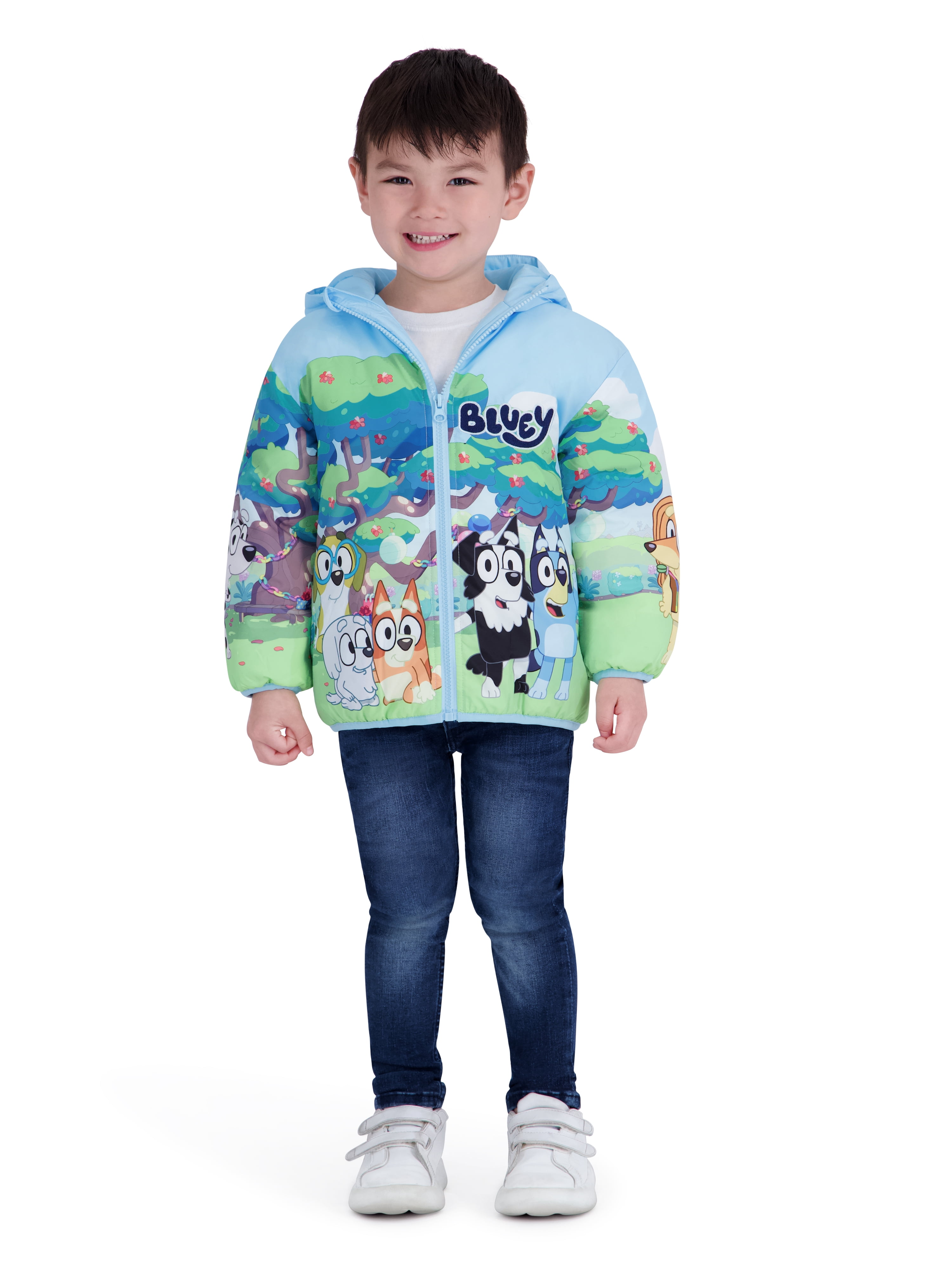 Bluey Toddler Boy Puffer Jacket, Sizes 12 Months-5T