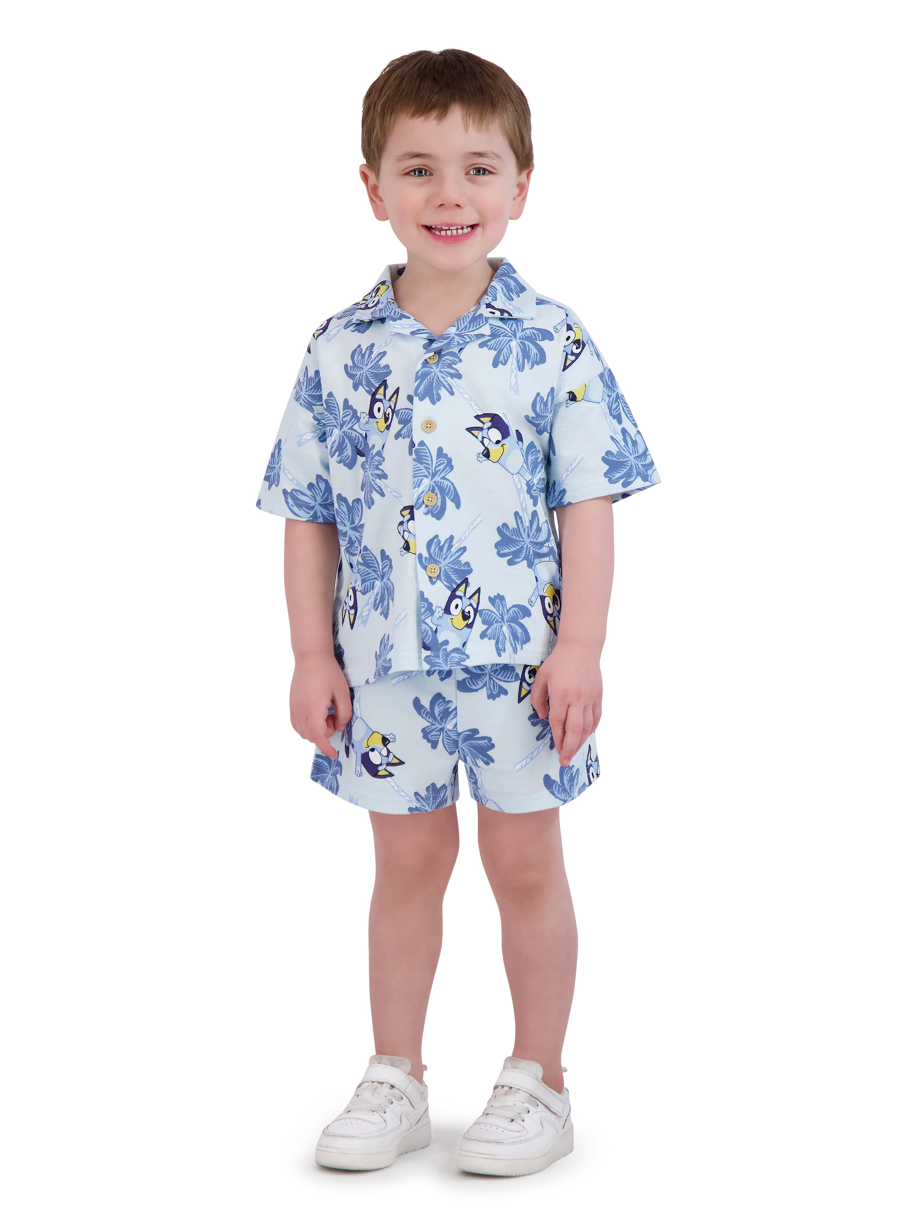 Bluey Toddler Boy Resort Short Set, Sizes 12 Months-5T - Walmart.com