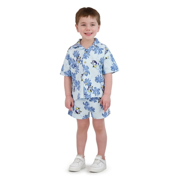 Bluey Toddler Boy Resort Short Set, Sizes 12 Months-5T