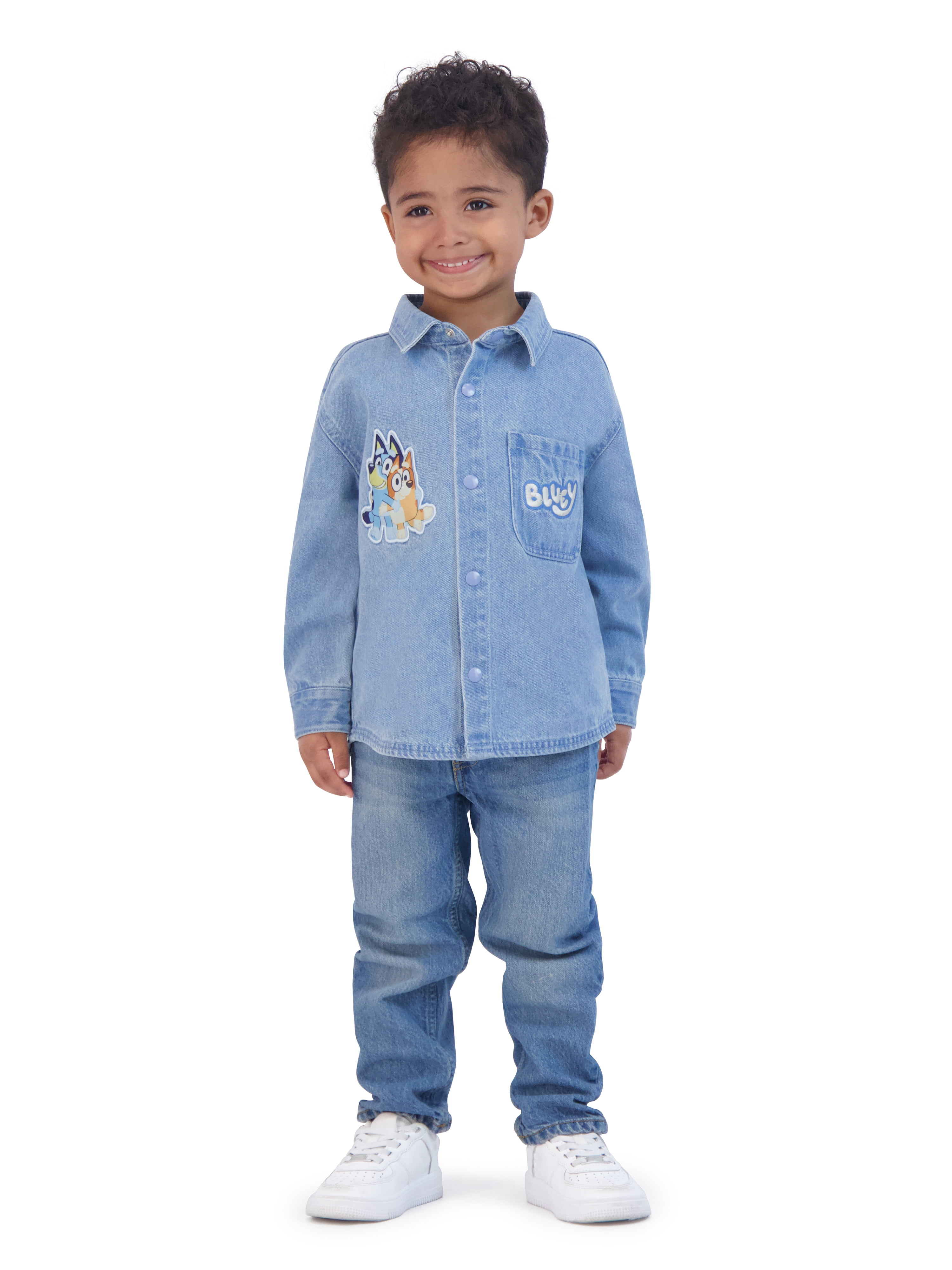 Bluey Toddler Boy Shacket, Sizes 12M-5T