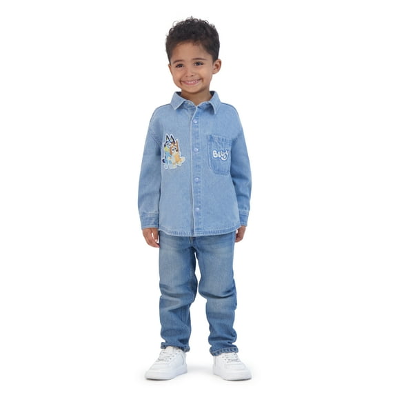 Bluey Toddler Boy Shacket, Sizes 12M-5T