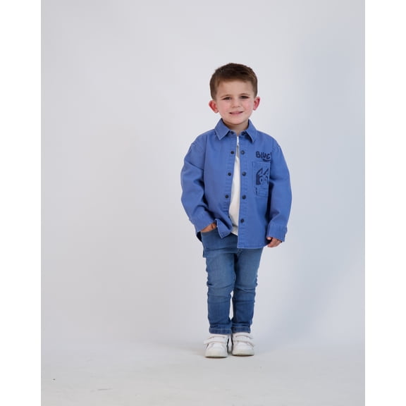 Bluey Toddler Boy Shackets, Sizes 2T-5T