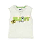 Bluey Toddler Boy Sleeveless Muscle Tank, Sizes 12M-5T