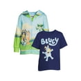 Bluey Toddler Boy Sublimated Zip Up Hoodie and TShirt Set, Sizes 2T5T