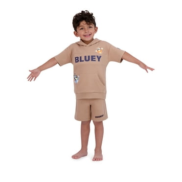 Bluey Toddler Boy Textured Knit Short Set, Sizes 12 Months-5T