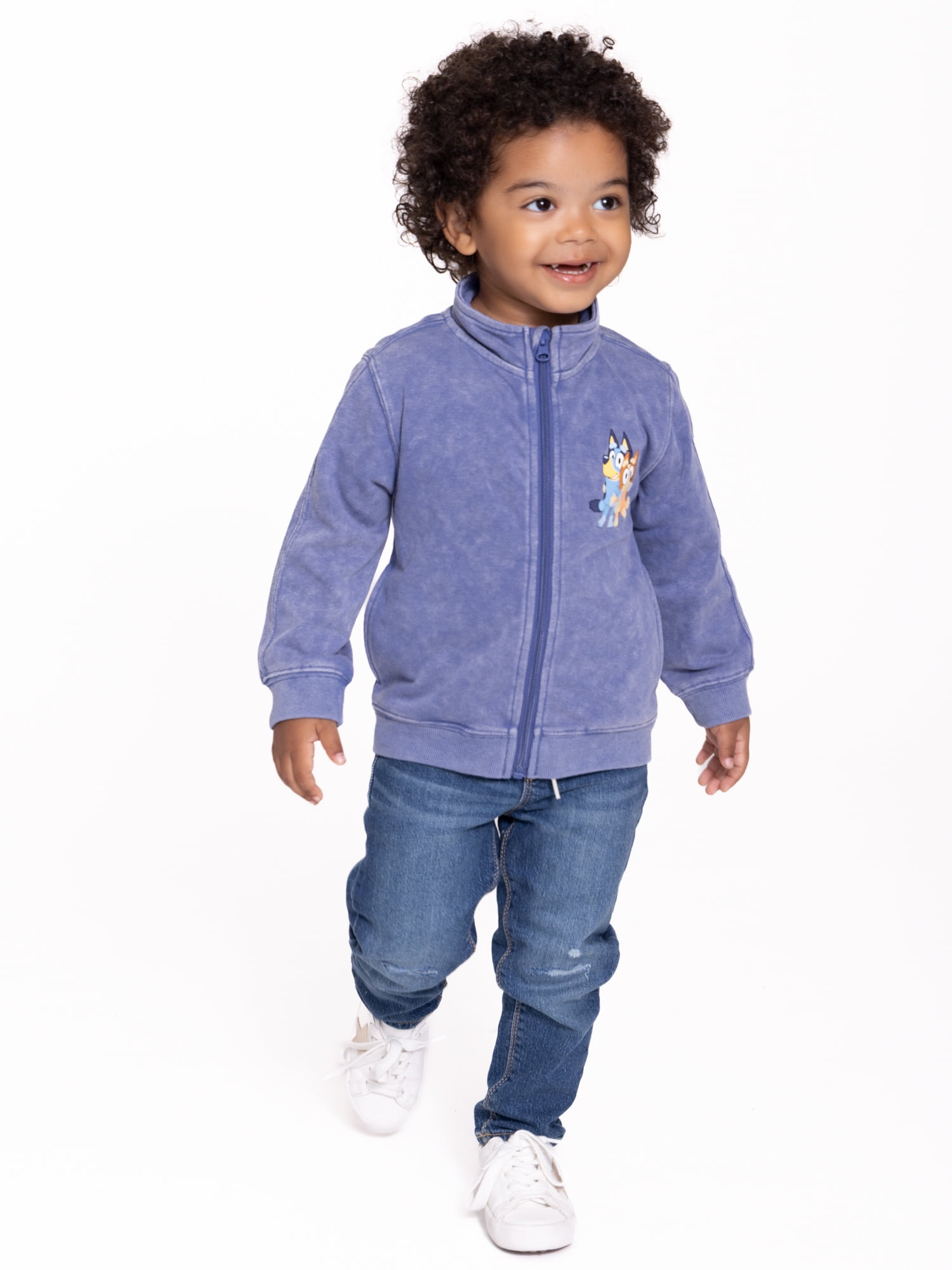 Bluey Toddler Long Sleeve Full Zip Jacket Sizes 12M 5T