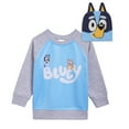 thumbnail image 1 of Bluey Toddler Boys' 2-Piece Fleece Sweatshirt and Hat Set Lt Blue Bingo, 1 of 6