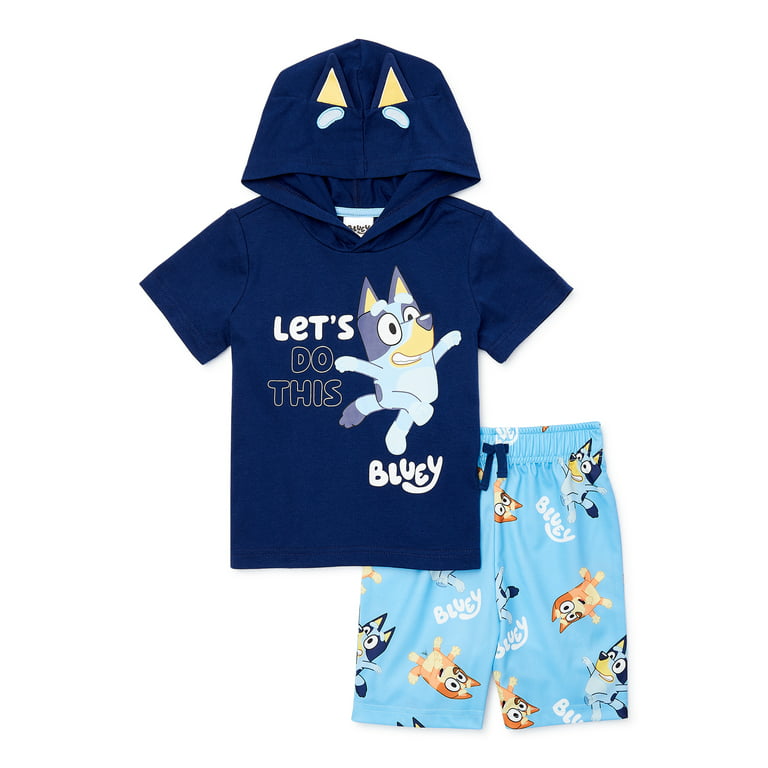 Disney's Bluey Toddler Boy Bluey Beach Tops & Shorts Pajama Set