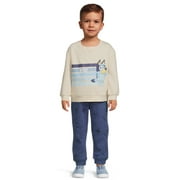 Bluey Toddler Boys Fleece Crewneck and Joggers, 2-Piece Outfit Set, Sizes 2T-5T