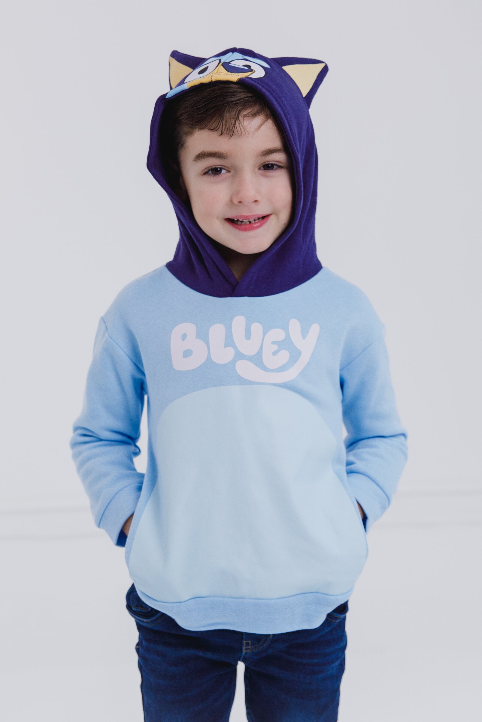 Bluey Toddler Boys Fleece Pullover Hoodie, Matching Family