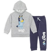 Bluey Toddler Boys Fleece Pullover Hoodie and Pants Outfit Set Toddler to Little Kid