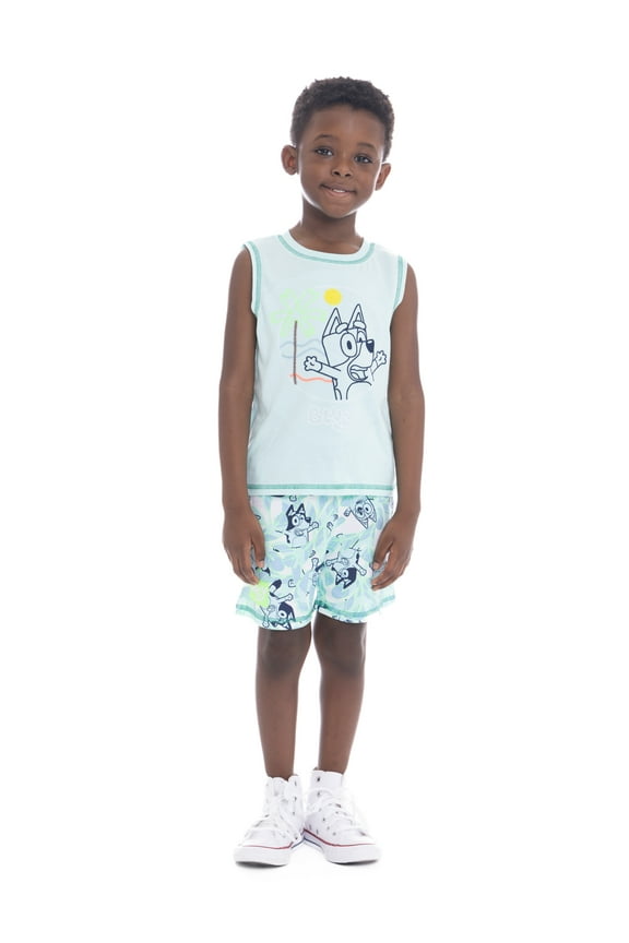 Toddler Boys Graphic Print Tank Top and Shorts Set, 2-Piece, Sizes 12M-5T