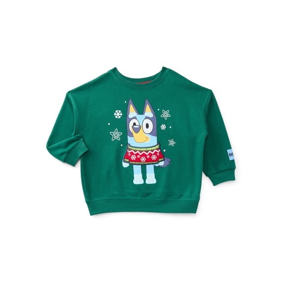 Bluey Toddler Boys Graphic Sweatshirt with Long Sleeves, Sizes 12M-5T
